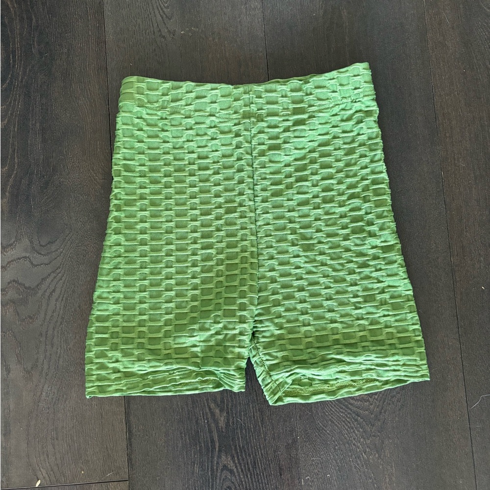 Better Be Olive Textured Shorts